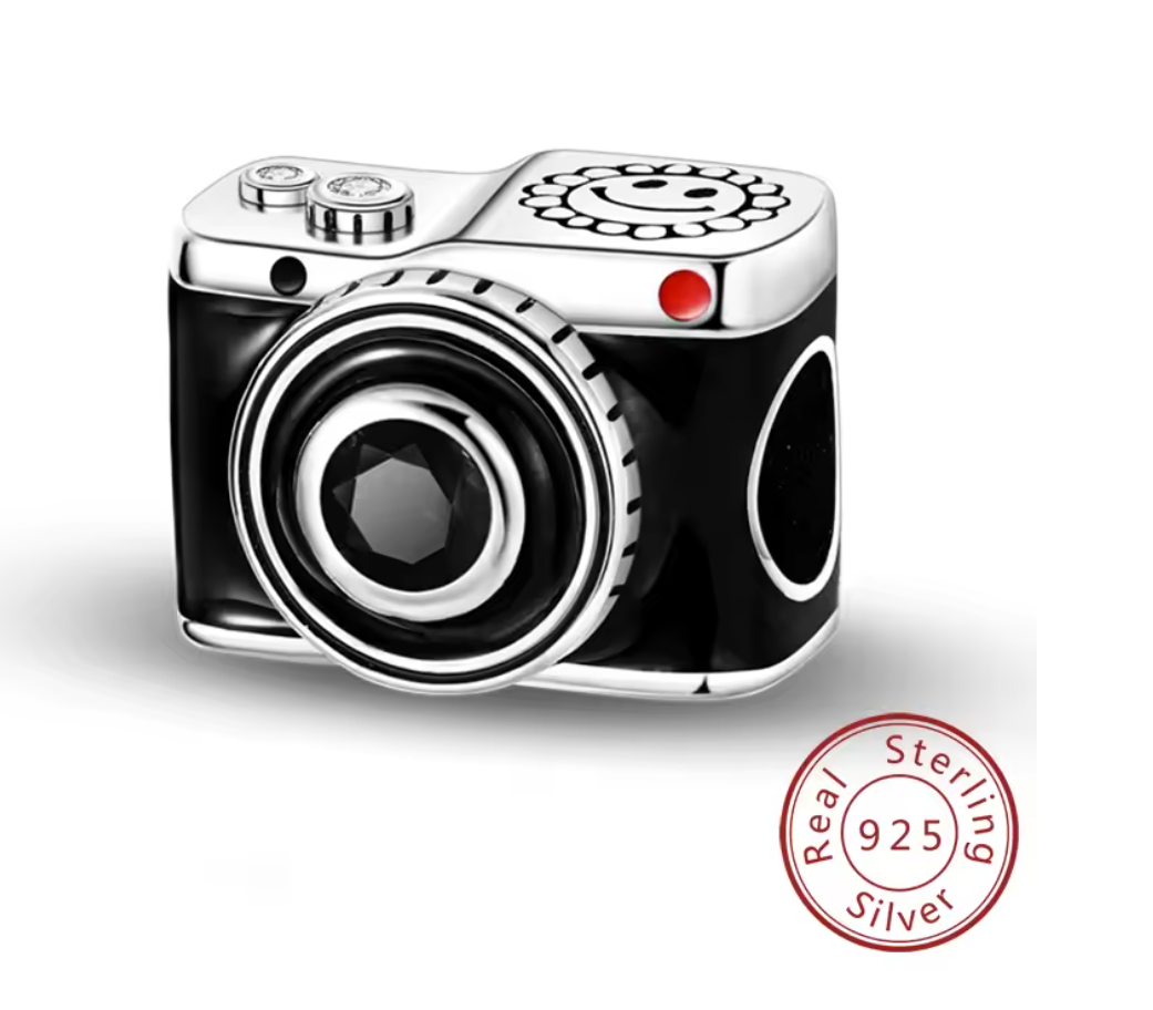 Charms Sterlingsilber 925 - Vintage Kamera - aus 925er Sterlingsilber – Für Fotoliebhaber