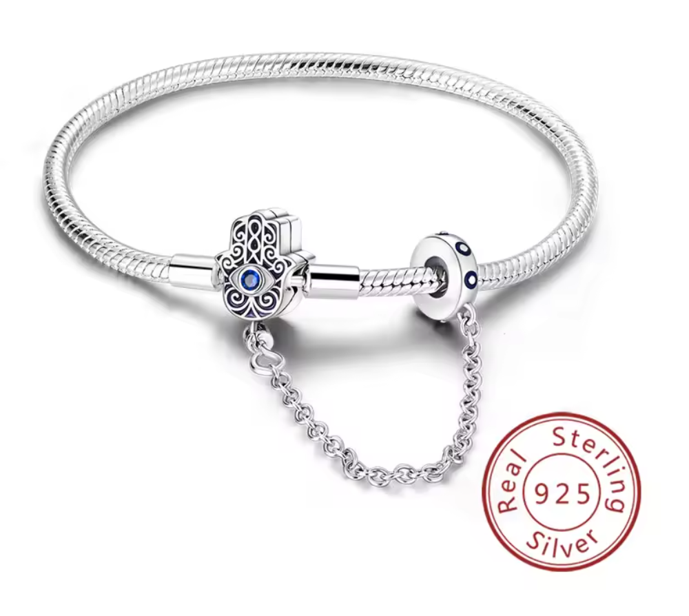 Armband Sterlingsilber 925 - Hamsa Hand“ – Schutz & Eleganz