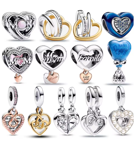Charms Sterlingsilber 925 - Herz Kollektion
