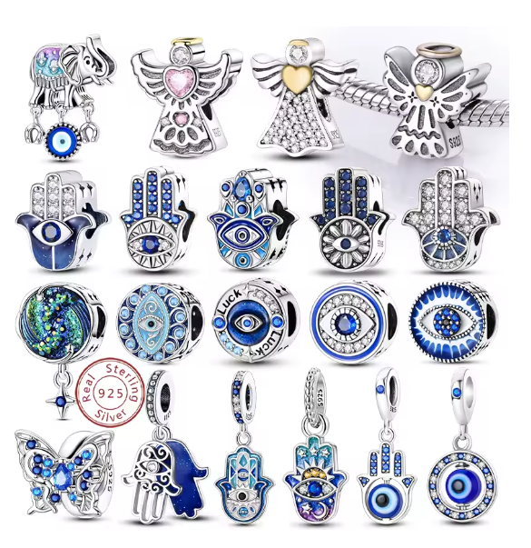 Charms Sterlingsilber 925 - Kreuz / Glaube / Hoffnung / Stil Kollektion