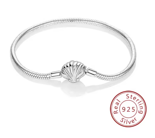 Armband Sterlingsilber 925 - Muschelglanz – 925er Sterlingsilber mit Muschelverschluss