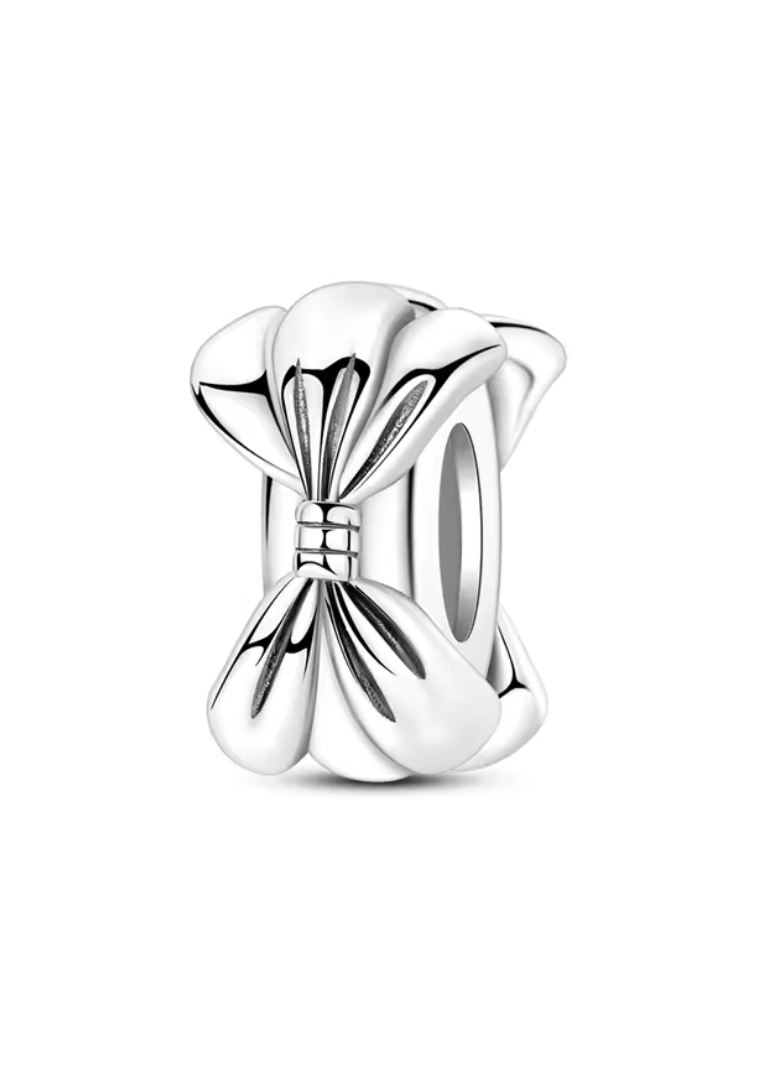 Charm Anhänger „Schleifenliebe“ – 925er Sterlingsilber