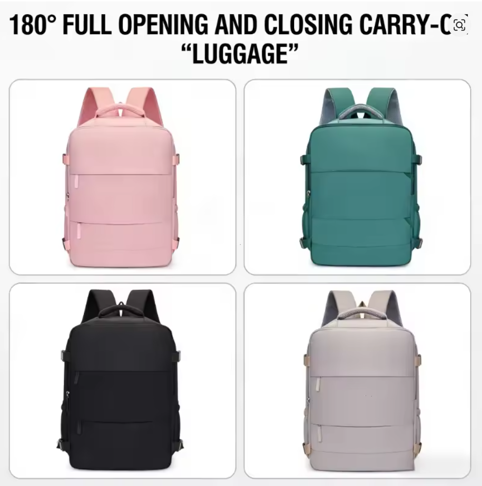 Boarding Rucksack 40x30x20 cm – Handgepäck für EasyJet & Wizz Air, Laptopfach, leicht, großes Volumen, multifunktionale Reisetasche, Freizeit & Business, 5 Farben