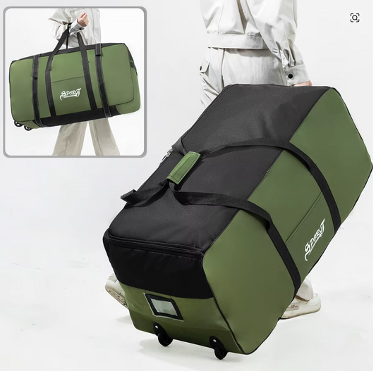 Outdoor Reisetasche mit Rollen 80x40 cm – Extra große Camping Aufbewahrungsbox, faltbar, großes Volumen, Picknick & Zelt Zubehör Tasche, robuste Travel Bag, 4 Farben