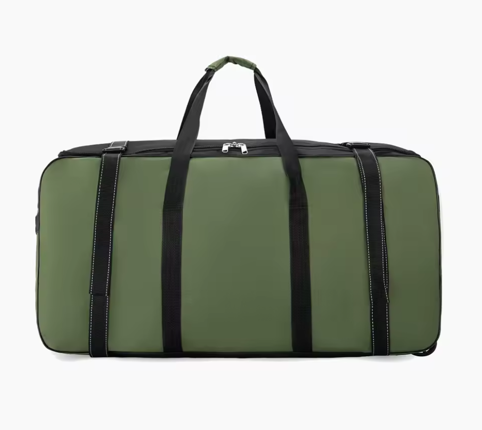 Outdoor Reisetasche mit Rollen 80x40 cm – Extra große Camping Aufbewahrungsbox, faltbar, großes Volumen, Picknick & Zelt Zubehör Tasche, robuste Travel Bag, 4 Farben