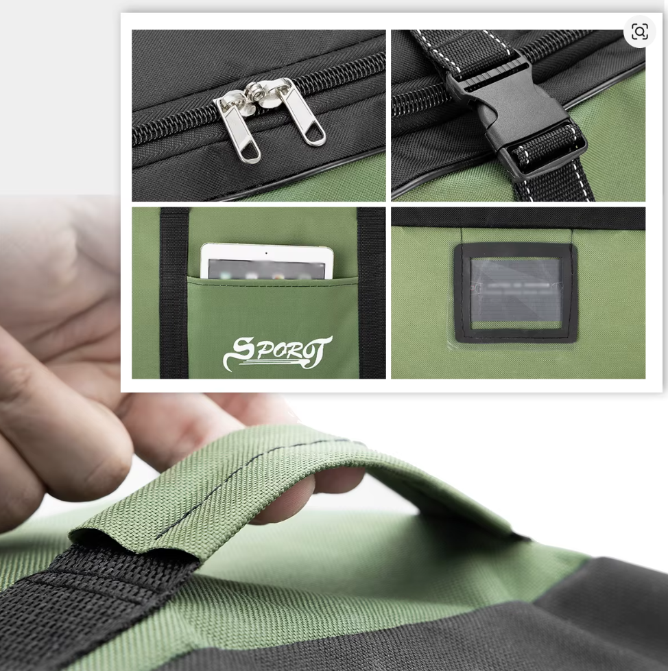 Outdoor Reisetasche mit Rollen 80x40 cm – Extra große Camping Aufbewahrungsbox, faltbar, großes Volumen, Picknick & Zelt Zubehör Tasche, robuste Travel Bag, 4 Farben