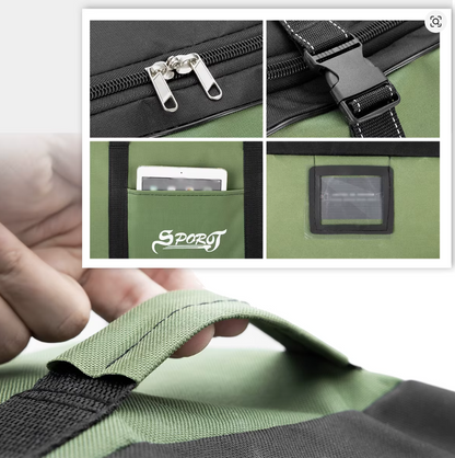 Outdoor Reisetasche mit Rollen 80x40 cm – Extra große Camping Aufbewahrungsbox, faltbar, großes Volumen, Picknick & Zelt Zubehör Tasche, robuste Travel Bag, 4 Farben