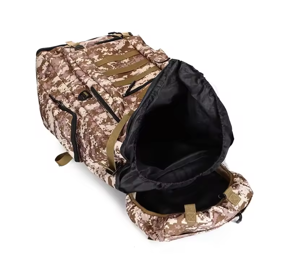 80L Outdoor Rucksack 70x33x19 cm – Taktischer Trekkingrucksack, großer Bergsteiger Rucksack, Wandern, Camping & Reisen, robust & wasserabweisend