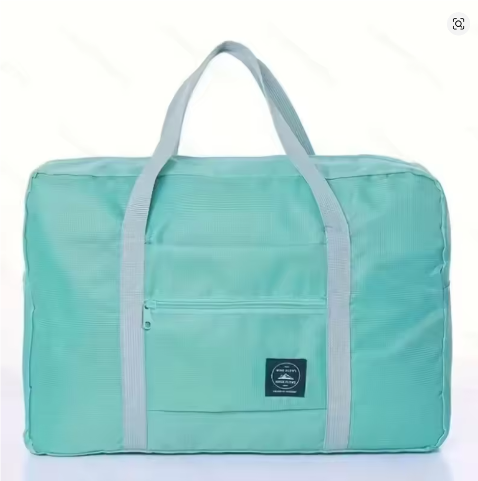 Faltbare Reisetasche 42x28x13 cm – Leichte Reise-Aufbewahrungstasche, Handgepäck & Bordtasche, große Kapazität, Picknick & Umzugstasche, platzsparend, 5 Farben