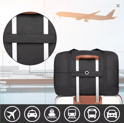 Kono Faltbare Handgepäck Tasche 45x32x14 cm – Leichte Nylon Reisetasche für Flugzeug, kompakt & strapazierfähig, Bordtasche & Travel Bag, 3 Farben