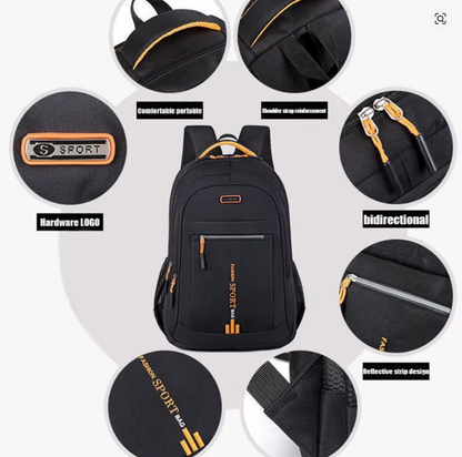 Unisex Rucksack mit Laptopfach – Business & Freizeit Rucksack, großes Fassungsvermögen, mehrere Fächer, verstellbare Träger, Arbeits- & Reiserucksack, 4 Farben