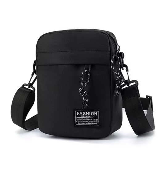 Herren Umhängetasche 18,5x14x5 cm – Nylon Schultertasche, kompakt & leicht, Crossbody Bag für Alltag, Schule & Freizeit, 5 Farben