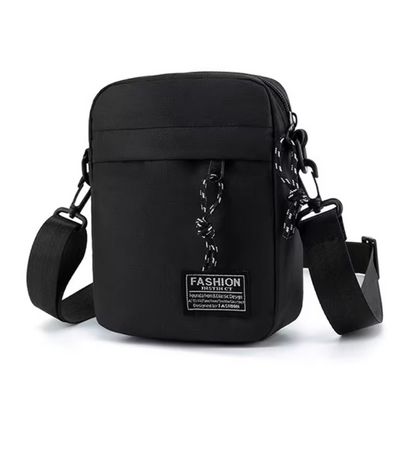 Herren Umhängetasche 18,5x14x5 cm – Nylon Schultertasche, kompakt & leicht, Crossbody Bag für Alltag, Schule & Freizeit, 5 Farben