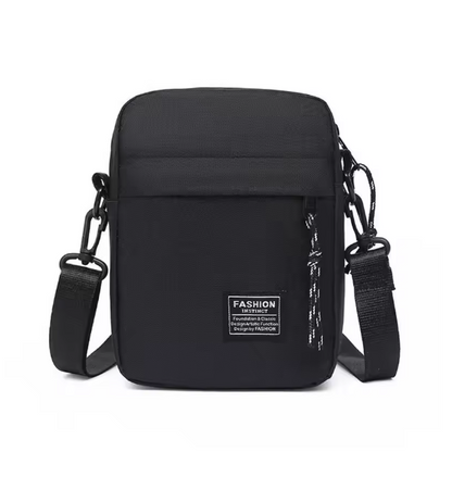 Herren Umhängetasche 18,5x14x5 cm – Nylon Schultertasche, kompakt & leicht, Crossbody Bag für Alltag, Schule & Freizeit, 5 Farben