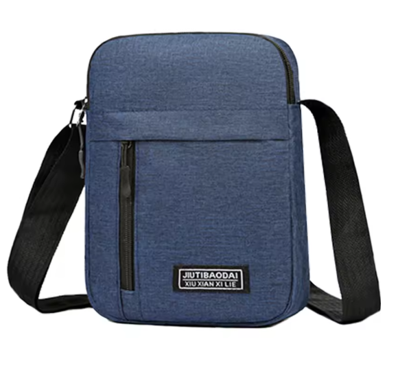 Herren Umhängetasche 18,5x14x5 cm – Nylon Schultertasche, kompakt & leicht, Crossbody Bag für Alltag, Schule & Freizeit, 5 Farben