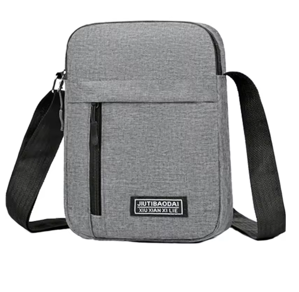 Herren Umhängetasche 18,5x14x5 cm – Nylon Schultertasche, kompakt & leicht, Crossbody Bag für Alltag, Schule & Freizeit, 5 Farben