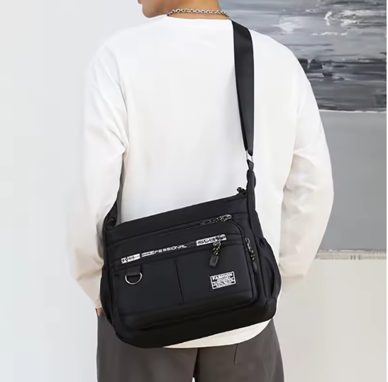 Herren Umhängetasche Oxford – Große Kapazität Messenger Bag, Schultertasche mit vielen Fächern, robust & modern, Casual Business Tasche, 4 Farben