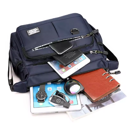 Herren Umhängetasche Oxford – Große Kapazität Messenger Bag, Schultertasche mit vielen Fächern, robust & modern, Casual Business Tasche, 4 Farben
