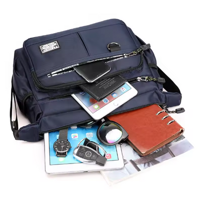 Herren Umhängetasche Oxford – Große Kapazität Messenger Bag, Schultertasche mit vielen Fächern, robust & modern, Casual Business Tasche, 4 Farben