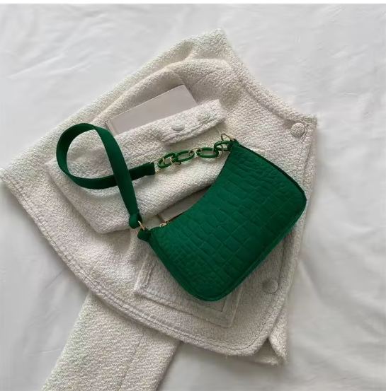 Retro Damen Schultertasche 2024 – Kleine quadratische Handtasche, elegant & minimalistisch, Unterarmtasche, Casual & Fashion Bag, 4 Farben