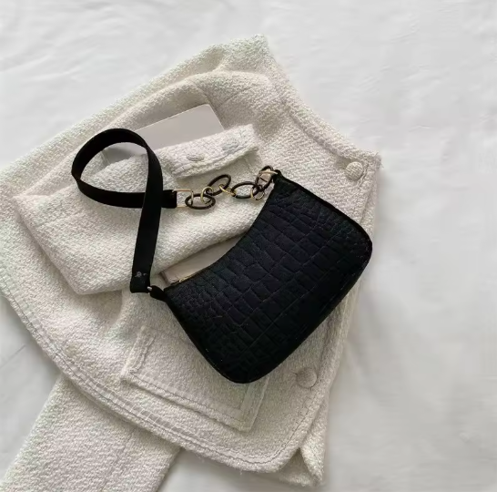 Retro Damen Schultertasche 2024 – Kleine quadratische Handtasche, elegant & minimalistisch, Unterarmtasche, Casual & Fashion Bag, 4 Farben