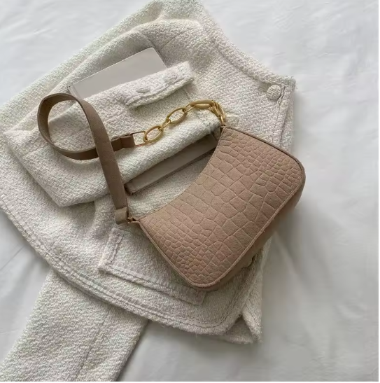 Retro Damen Schultertasche 2024 – Kleine quadratische Handtasche, elegant & minimalistisch, Unterarmtasche, Casual & Fashion Bag, 4 Farben