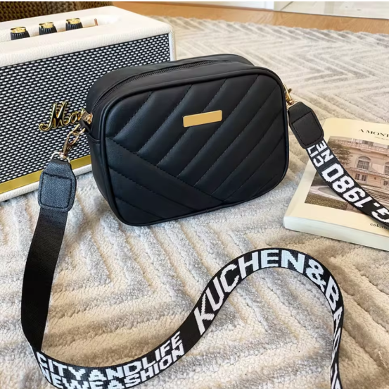 HOMEFISH Damen Umhängetasche 18x13x6 cm – PU Leder Schultertasche, kompakte Handytasche, lässige Messenger Bag, leicht & modern, 4 Farben