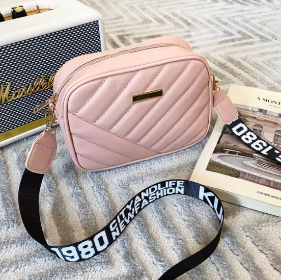 HOMEFISH Damen Umhängetasche 18x13x6 cm – PU Leder Schultertasche, kompakte Handytasche, lässige Messenger Bag, leicht & modern, 4 Farben