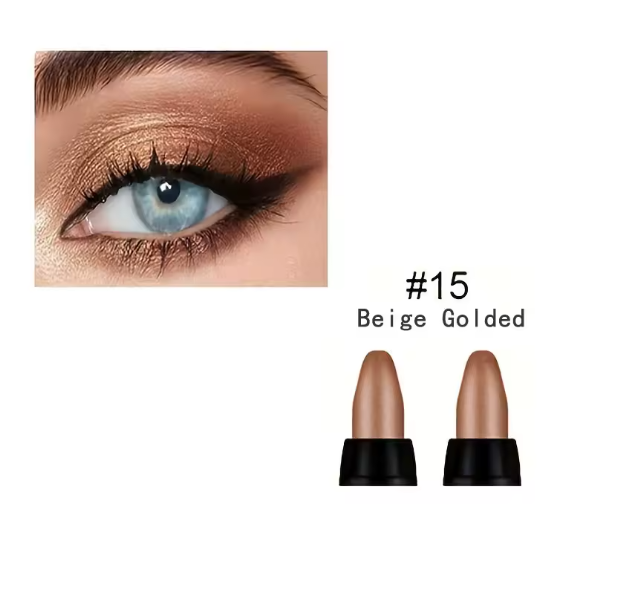 16 Farben Glitter Eyeliner – Wasserfester, langanhaltender Eyeliner mit Perlglanz, farbig & wischfest, präziser Liquid Eyeliner für Augen Make-up