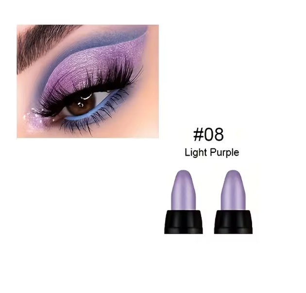 16 Farben Glitter Eyeliner – Wasserfester, langanhaltender Eyeliner mit Perlglanz, farbig & wischfest, präziser Liquid Eyeliner für Augen Make-up