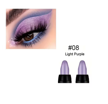 16 Farben Glitter Eyeliner – Wasserfester, langanhaltender Eyeliner mit Perlglanz, farbig & wischfest, präziser Liquid Eyeliner für Augen Make-up