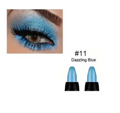 16 Farben Glitter Eyeliner – Wasserfester, langanhaltender Eyeliner mit Perlglanz, farbig & wischfest, präziser Liquid Eyeliner für Augen Make-up