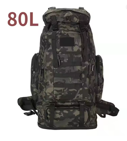 80L Outdoor Rucksack 70x33x19 cm – Taktischer Trekkingrucksack, großer Bergsteiger Rucksack, Wandern, Camping & Reisen, robust & wasserabweisend