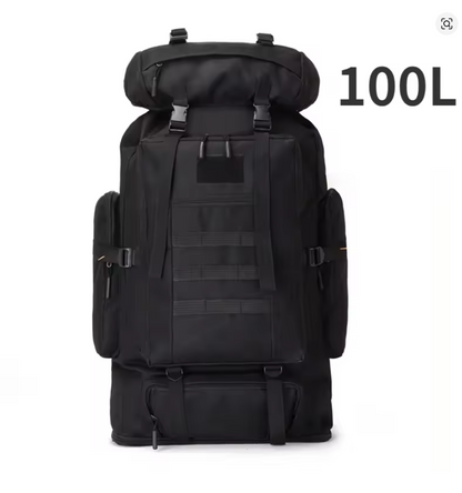 100L Outdoor Rucksack 90x40x30 cm – Taktischer Trekkingrucksack, großer Bergsteiger Rucksack, Wandern, Camping & Reisen, robust & wasserabweisend