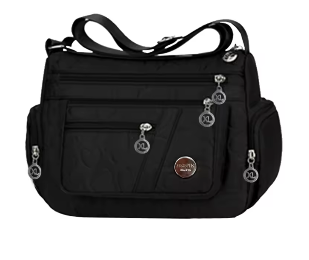 Damen Umhängetasche 25x19x10 cm – Nylon Handtasche aus Oxford-Stoff, leicht & robust, Schultertasche mit mehreren Fächern, Freizeit & Reisetasche, verschiedene Farben