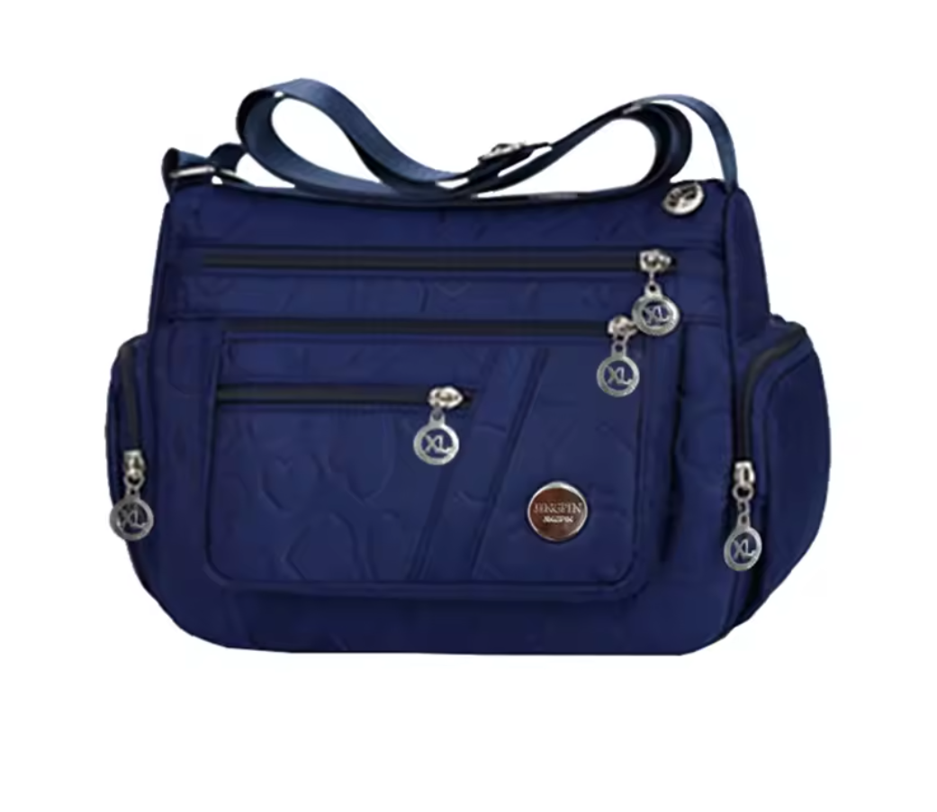 Damen Umhängetasche 25x19x10 cm – Nylon Handtasche aus Oxford-Stoff, leicht & robust, Schultertasche mit mehreren Fächern, Freizeit & Reisetasche, verschiedene Farben